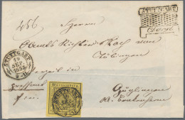 Württemberg - Marken Und Briefe: 1851, 3 Kr. Schwarz Auf Hellgelb, Type V, Einze - Otros & Sin Clasificación