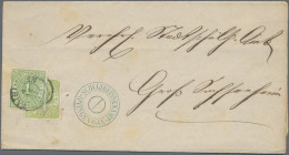 Württemberg - Marken Und Briefe: 1871, 1 Kr Gelblichgrün Auf überklebter, Fehler - Autres & Non Classés