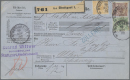 Württemberg - Marken Und Briefe: 1890, 5 Pfg., 25 Pfg. Hellgelborange Und 50 Pfg - Andere & Zonder Classificatie