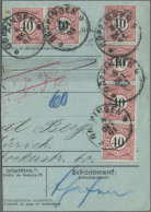 Württemberg - Marken Und Briefe: 1901, 40 Pfg. Karminrot/schwarz, Zwei Senkrecht - Sonstige & Ohne Zuordnung