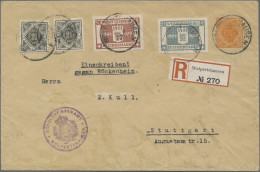 Württemberg - Marken Und Briefe: 1916, 2 1/2 Pfg. (unten Links Eckug), 50 Pfg. S - Andere & Zonder Classificatie