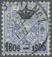 Württemberg - Marken Und Briefe: 1906, Dienstmarken, 20 Pfg. Hellgrauultramarin, - Sonstige & Ohne Zuordnung