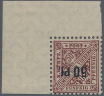 Württemberg - Marken Und Briefe: 1919, 50 Pf Auf 50 Pf, Probe-Andrucke, Alle Dre - Autres & Non Classés