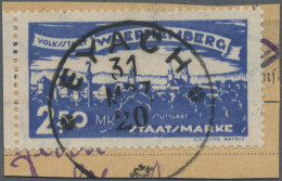 Württemberg - Marken Und Briefe: 1920, 2,50 M Abschiedsserie Vom Linken Seitenra - Other & Unclassified