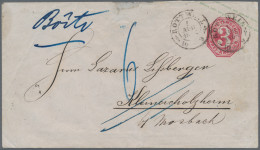 Württemberg - Ganzsachen: 1863, Ganzsachen-Umschlag 3 Kr. Karmin, K 2 ROTTWEIL N - Otros & Sin Clasificación