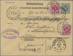 Württemberg - Postanweisungen: 1904, 2 Verschiedene Postanweisungs-GA-Umschläge, - Otros & Sin Clasificación