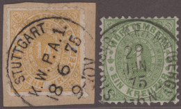 Württemberg - Stempel: STUTTGART K.W.P.A.1 Bzw. STUTTGART K.P.A.N.V (BERG), Zent - Autres & Non Classés