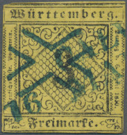 Württemberg - Stumme Stempel: 1852, CALW, Der Seltene Kreuzwinkelstempel, Sog. " - Autres & Non Classés