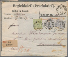 Norddeutscher Bund - Marken Und Briefe: 1869, 7 Kr Graublau, Zweimal, Leicht übe - Otros & Sin Clasificación