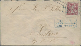 Norddeutscher Bund - Stempel: 1868, 1 Gr. Ziffer Auf Preussen 1 Sgr. GA-Umschlag - Other & Unclassified