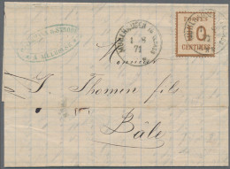 Elsass-Lothringen - Marken Und Briefe: 1871, 10 C. Braun, Spitzen Nach Unten, Al - Otros & Sin Clasificación