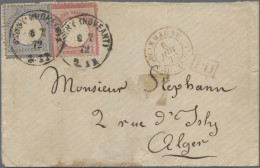 Deutsches Reich - Brustschild: 1872, Destination Algerien, Kleiner Schild 1 Gr. - Covers & Documents