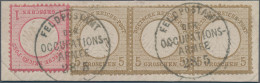Deutsches Reich - Brustschild: 1872, 5 Gr Ockerbraun, Waagerechter Dreierstreife - Sonstige & Ohne Zuordnung