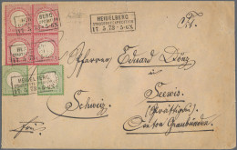 Deutsches Reich - Brustschild: 1872, Brustschild, Kleiner Adler, 1 Kr. Gelblichg - Lettres & Documents