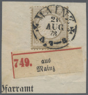 Deutsches Reich - Brustschild: 1872, 18 Kr Ockerbraun, Kleiner Schild, übergehen - Otros & Sin Clasificación