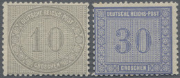 Deutsches Reich - Brustschild: 1872, 10 Gr. Und 30 Gr. Freimarken Für Den Innend - Ongebruikt