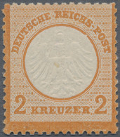 Deutsches Reich - Brustschild: 1872, 2 Kr Orange, Farbfrisches, Gut Gezähntes Un - Ungebraucht