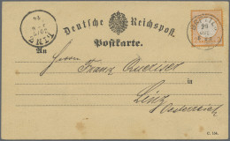 Deutsches Reich - Brustschild: 1874, 2 Kr. Orange Kl.Schild Als Portogerechte Ei - Covers & Documents