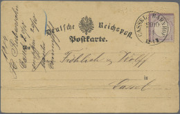 Deutsches Reich - Brustschild: 1874, 1/4 Gr. Grauviolett Gr.Schild Als Portogere - Cartas & Documentos