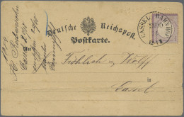 Deutsches Reich - Brustschild: 1874, 1/4 Gr. Grauviolett Gr.Schild Als Portogere - Lettres & Documents