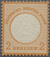 Deutsches Reich - Brustschild: 1872, 2 Kr Orange Großer Schild. Die Postfrische - Neufs