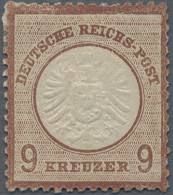 Deutsches Reich - Brustschild: 1872, Großer Schild 9 Kr Mittelrotbraun, Das Unge - Unused Stamps