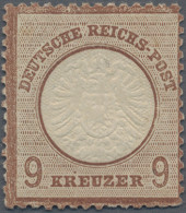 Deutsches Reich - Brustschild: 1872, 9 Kr Großer Schild Braun, Ungebrauchtes Stü - Ungebraucht