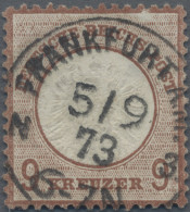 Deutsches Reich - Brustschild: 1872, Großer Schild 9 Kr Braun In Typischer Nuanc - Usados