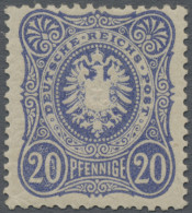 Deutsches Reich - Pfennige: 1875, 20 Pfennige Hell- Bis Dunkelultramarin, In Ung - Ongebruikt