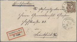 Deutsches Reich - Pfennige: 1875, 25 Pfge. Dunkelbraun Als Portogerechte Einzelf - Cartas & Documentos