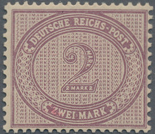 Deutsches Reich - Pfennige: 1899, 2 M Ziffer Im Oval, Violettpurpur, Neudruck, O - Neufs