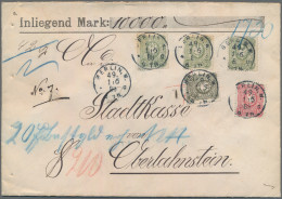 Deutsches Reich - Pfennig: 1880, 50 Pfg. Hellgrün (3), 50 Pfg. Olivgrün Und 10 P - Covers & Documents