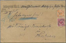 Deutsches Reich - Krone / Adler: 1896, 10 Pfg. Karmin Und 25 Pfg. Gelborange Als - Cartas & Documentos