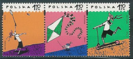 Poland Stamps MNH ZC.3825-27 II Trj: Children's Games And Activities - Unused Stamps