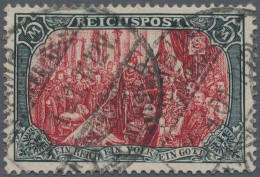 Deutsches Reich - Germania: 1900, 5 Mark Reichspost Type II Mit PF "C" Von "REIC - Used Stamps