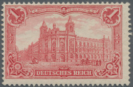 Deutsches Reich - Germania: 1902, Germania, 1 M. Karminrot, Gez. 25:16, Ungebrau - Neufs
