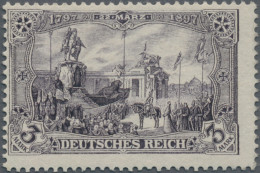 Deutsches Reich - Germania: 1902 3 M Schwarzviolett Mit 26:17 Zähnungslöchern, T - Unused Stamps