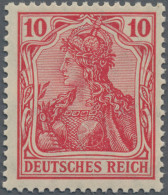 Deutsches Reich - Germania: 1905, Germania-Friedensdruck, 10 Pf In Der Guten D-F - Unused Stamps