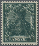 Deutsches Reich - Germania: 1915, 5 (Pf) Germania Kriegsdruck, Dunkelgrün Im DOP - Ongebruikt