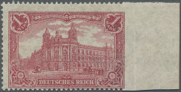 Deutsches Reich - Germania: 1916, Hauptpostgebäude, 1 Mark Rot, Kriegsdruck, Gez - Neufs