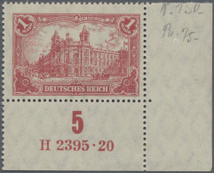 Deutsches Reich - Inflation: 1920, 1 M Reichspostamt In Besserer B-Farbe Bräunli - Unused Stamps