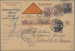 Deutsches Reich - Inflation: 1921, Germania 50 Pfg. Bräunlichlila/schwarz Und Dr - Lettres & Documents