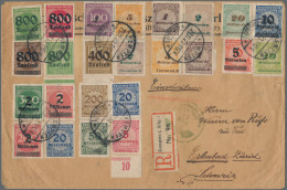 Deutsches Reich - Inflation: 1923, 800 Tsd Auf 500 M Zusammen Mit 36 Weiteren Ma - Cartas & Documentos