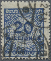 Deutsches Reich - Inflation: 1923, 20 Mio. Mark Ultramarin Durchstochen Mit Plat - Used Stamps