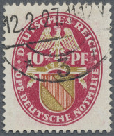 Deutsches Reich - Weimar: 1926, Nothilfe 10 Pfg.+10 Pfg. Mit Stehendem Wasserzei - Oblitérés