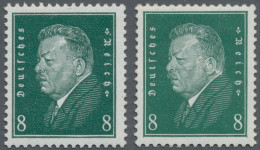 Deutsches Reich - Weimar: 1928 Zwei Postfrische Einzelmarken 'F. Ebert' 8 Pf., E - Nuevos