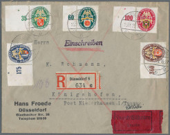 Deutsches Reich - Weimar: 1929, Nothilfe, Kompletter Satz Vom Seitenrand, Dabei - Storia Postale