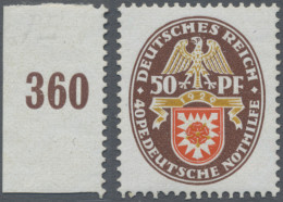 Deutsches Reich - Weimar: 1929, 50 + 40 Pf Nothilfe, Wappen Von Schaumburg Lippe - Ungebraucht