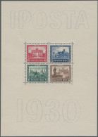 Deutsches Reich - Weimar: 1930, IPOSTA-Block, Postfrisch In Originalgrösse, Unsi - Unused Stamps