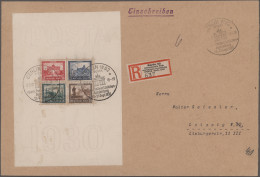 Deutsches Reich - Weimar: 1930, IPOSTA-Block Auf überfrankiertem FDC-R-Brief Der - Brieven En Documenten